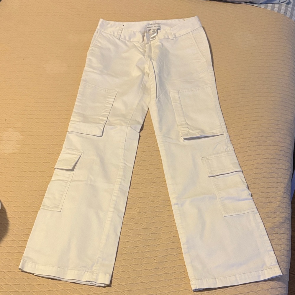 Banana Republic White Cargo Pants
